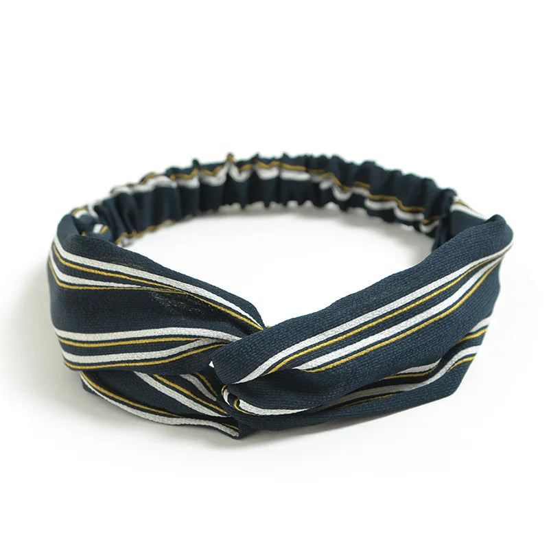 2024 Fashion Women Girls Bohemian Hair Bands Print Headbands Vintage Cross Turban Bandage Bandanas HairBands Hair Accessories