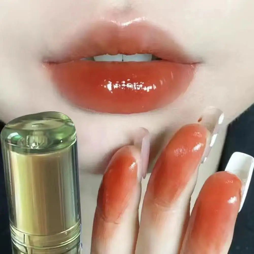 8 Colors Ice Tea Mirror Lip Glaze High Gloss Moisturizing Sexy Red Lip Tint Lipstick Hydrating Long Lasting Lip Gloss Lip Makeup - Clikcy