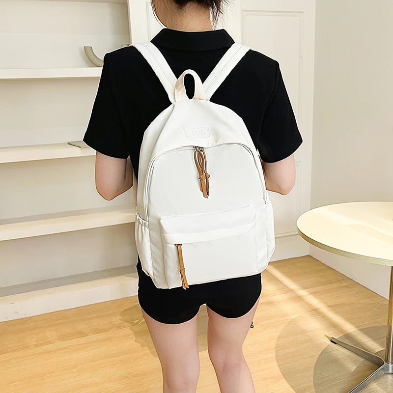 Kawaii Large-capacity All-match Backpack Korean Version Simple Storage Bag Back to School Office Supplies Cute Stationery - Clikcy