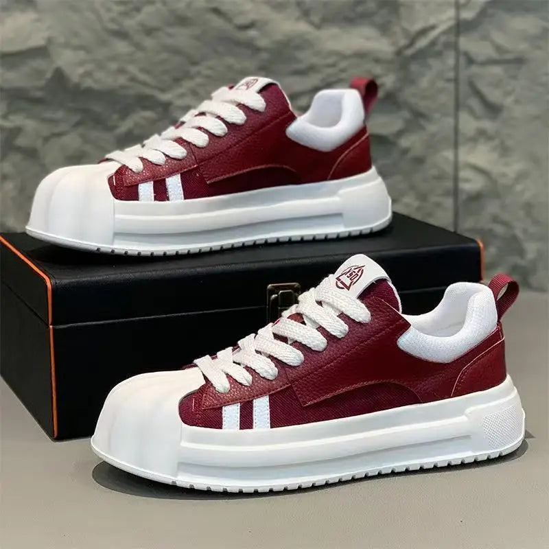 Designer Striped Patchwork Breathable Shoes Man Fashion Soft Lightweight Skateboard Sneakers Retro Camel Summer Shoes Trend 2024 - Clikcy