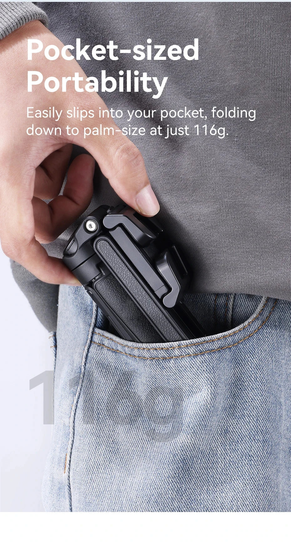 4-in-1 Multi-function Selfie Stick with Wireless Remote Control | Magnetic, Cell Phone Clip Dual Combination, 360° Rotation - Clikcy