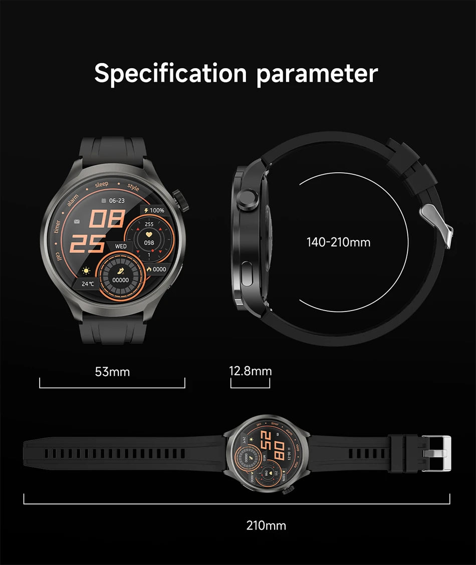 2025 New Smart Watch Men 1.85 Inch Compass 410 mAh Large Battery GPS Motion Track Bluetooth Call Health monitoring Smartwatches - Clikcy
