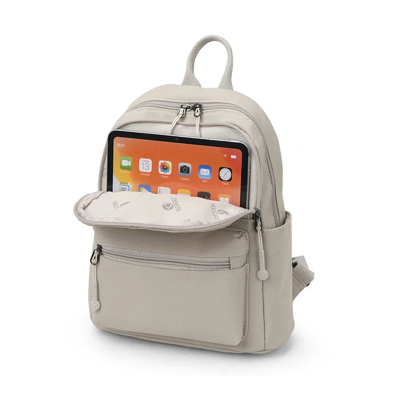 Casual Multi Pockets Backpacks for Women Waterproof Nylon Daypack Women Lightweight Back Pack Ladies Large Capacity Travel Bags - Clikcy