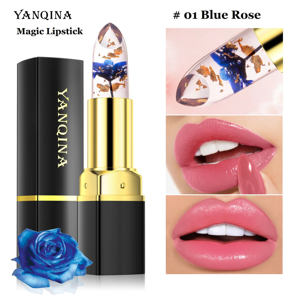 1PC Color Changing Lipstick Long Lasting  Jelly Lipsticks Lip Balm Moisturizing Makeup Lip Plumper Lip Tint Cosmetics For Women - Clikcy