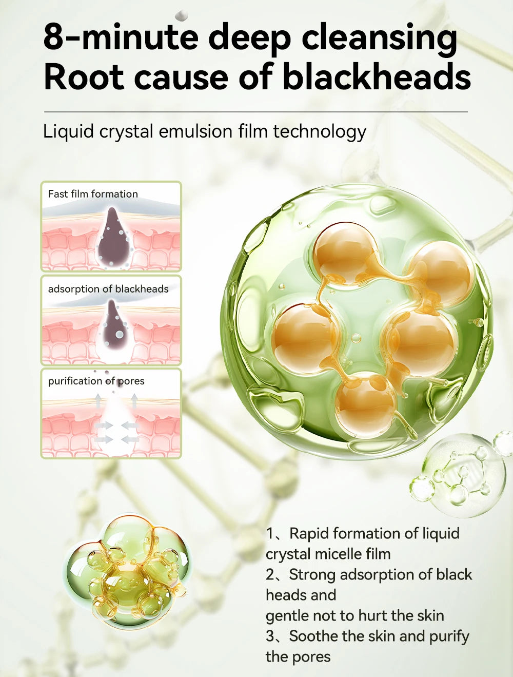 LANBENA New Style  Blackhead Remover Nose Mask Pore Strip Black Mask Peeling  Black Deep Cleansing Skin Care Beauty Health - Clikcy