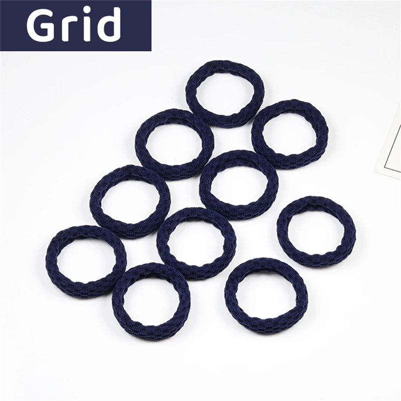 10PCS Women Girls Simple Basic Elastic Hair Bands Ties Scrunchie Ponytail Holder Rubber Bands Fashion Headband Hair Accessories