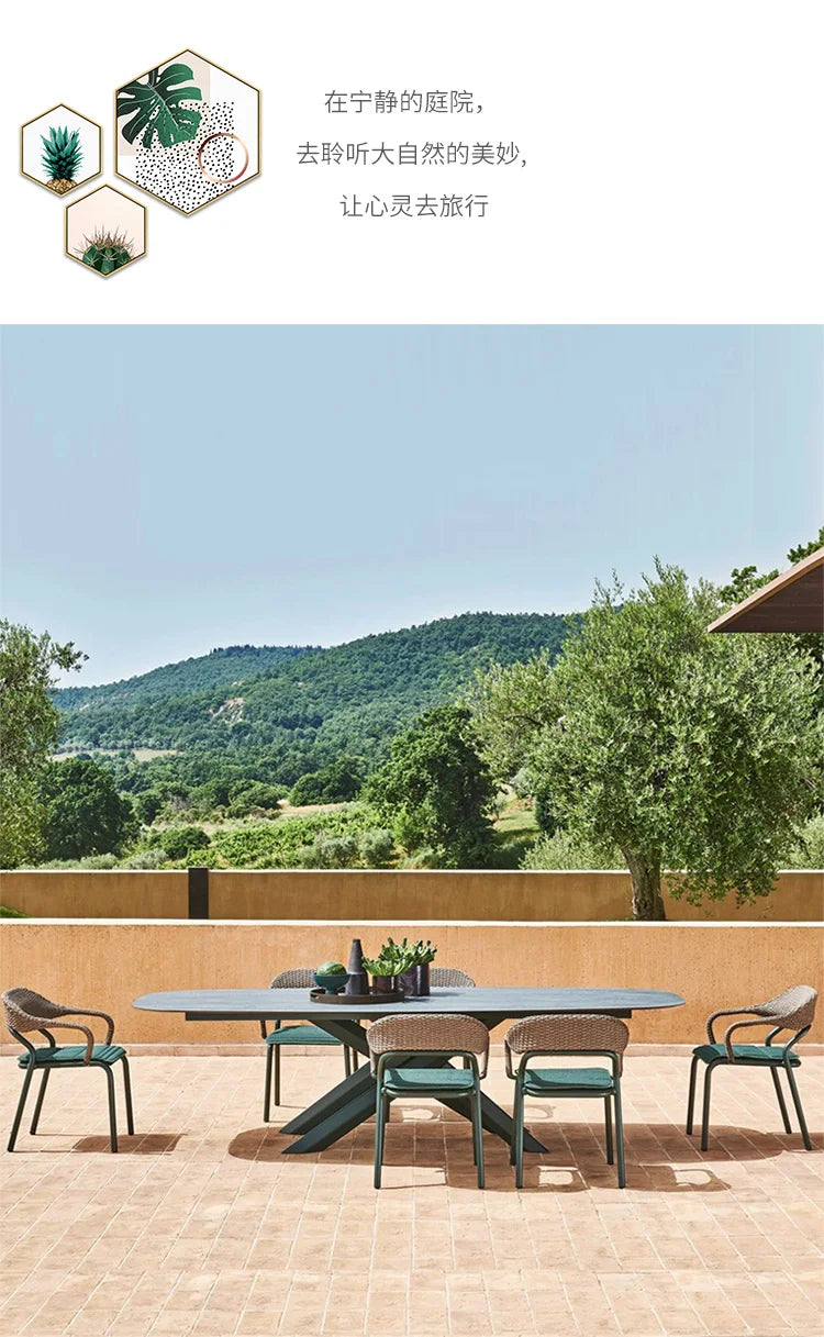 Outdoor Camping Garden Furniture Sets Lounge Rattan Dining Tables Chair Backyard Armchairs Sectional Salon De Jardin Furniture - Clikcy