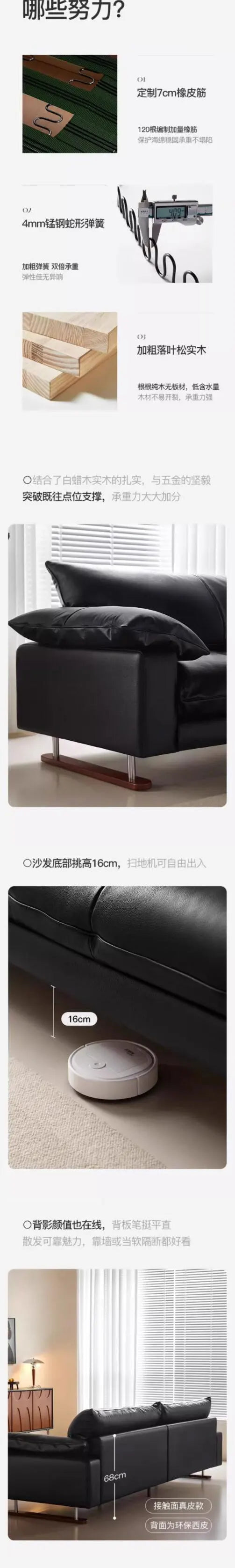 Comfortable Vintage Sofas Fancy Genuine Leather Lounge Living Room Couches Designer Solid Wood Divano Da Soggiorno Furniture - Clikcy