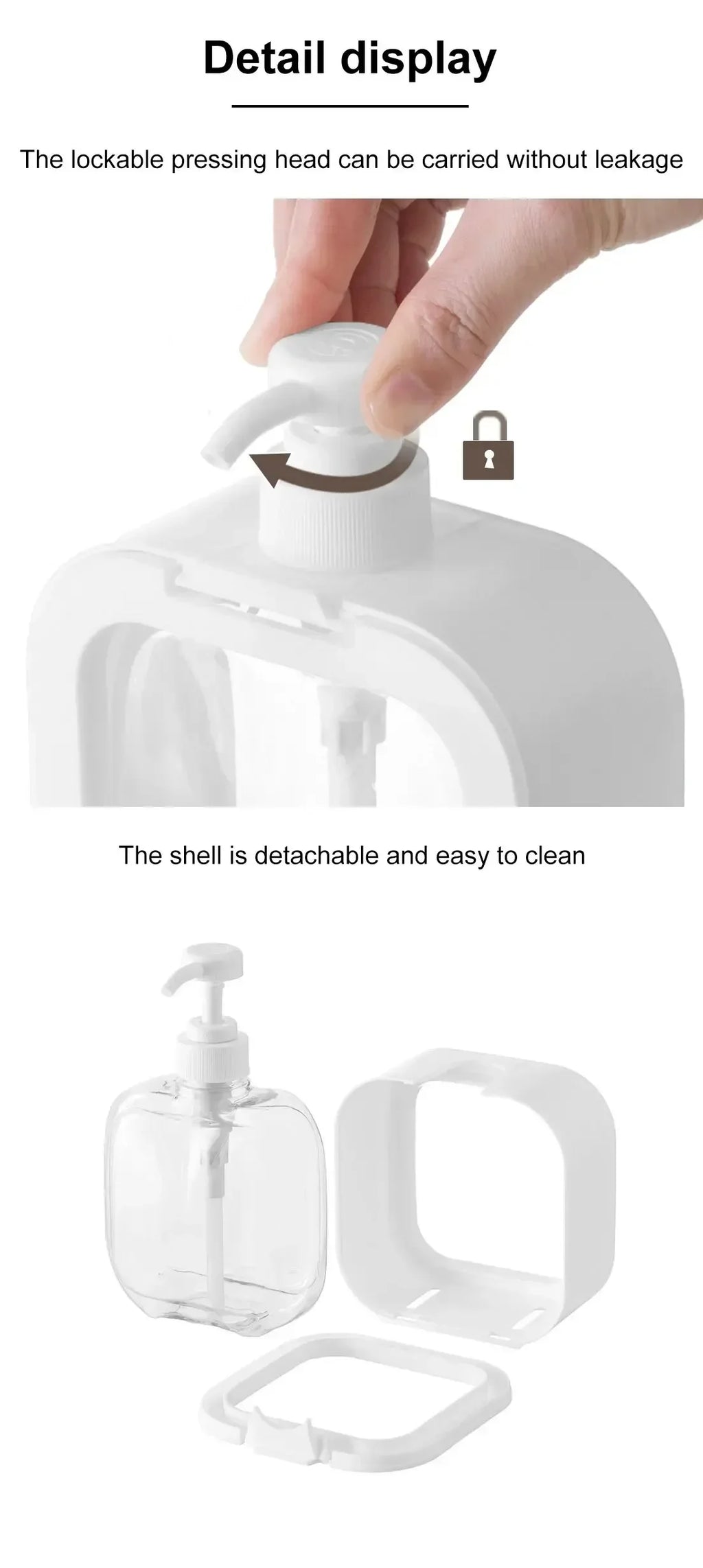 1pc Large Capacity Empty Bottle Laundry Detergent Dispensing Bottle and Shower Gel Detergent Dispensing Bottle DROPSHIPPING - Clikcy