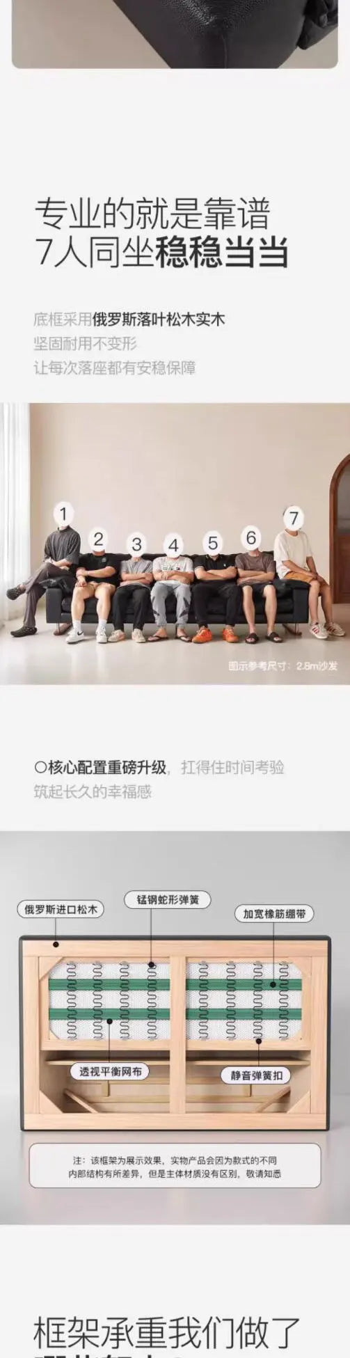 Comfortable Vintage Sofas Fancy Genuine Leather Lounge Living Room Couches Designer Solid Wood Divano Da Soggiorno Furniture - Clikcy