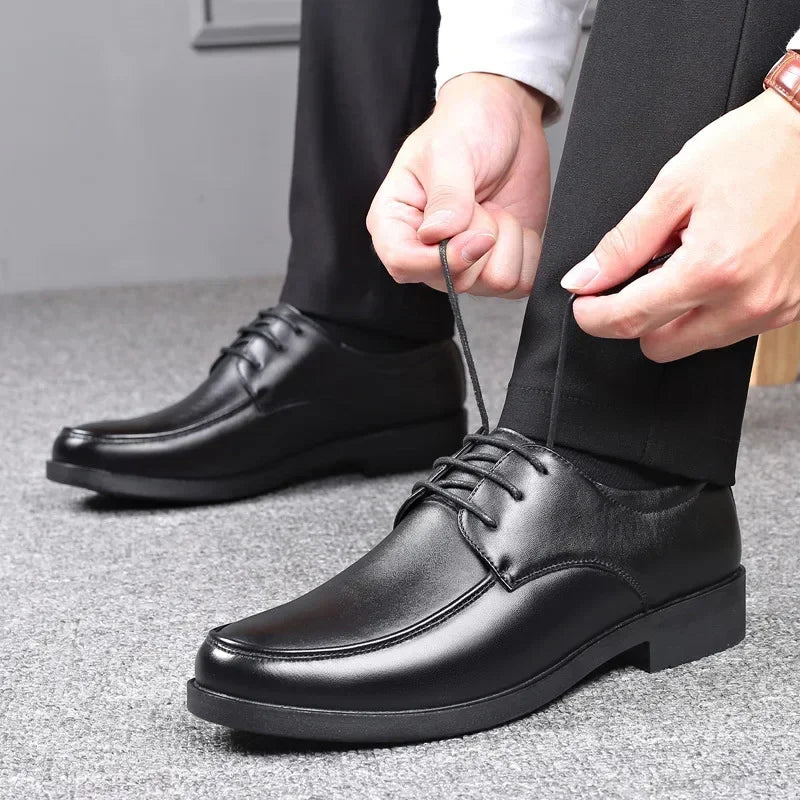 Mens Dress Shoes Men's Formal Original Leather Italian Skin Shoes for Men Elegant Casual Business Luxury Social Male Shoe - Clikcy