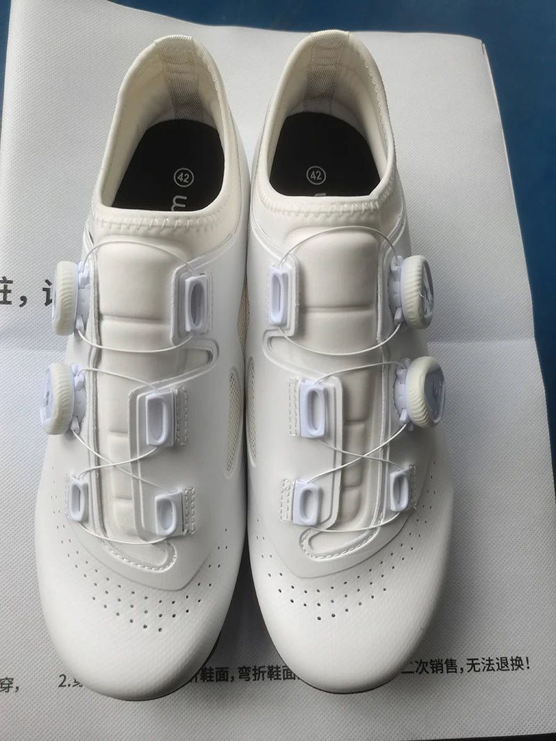 WILDTO Cycling Shoes Mens Road Bike Shoes Flat Speed New Hardness9 Glass Fiber Professional Cycling Sneakers SPD Cleats Footwear - Clikcy