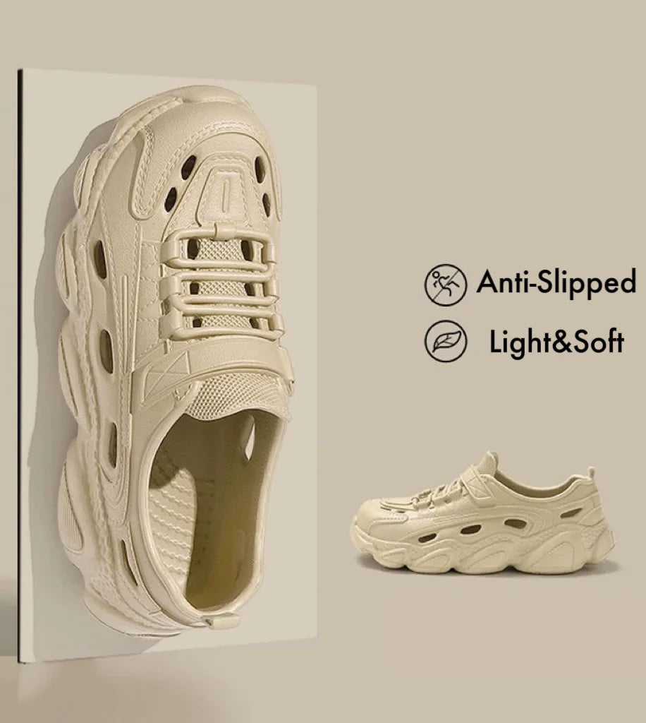 Men's Trendy Eva Sandals Summer Outer Wear Thick Bottom Anti-slip Breathable Cool Shoes Beach Slippers For Men - Clikcy