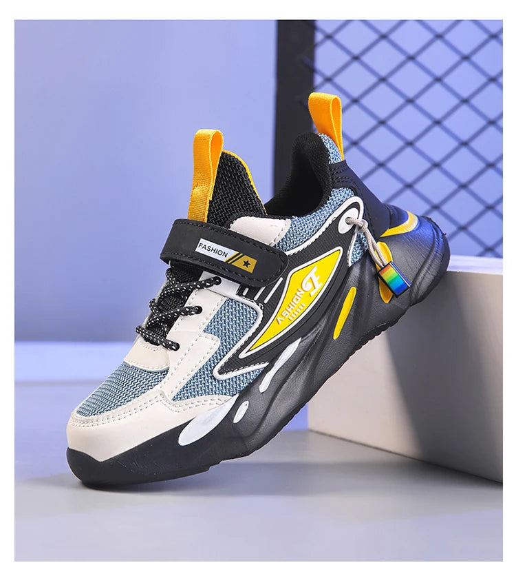 Kids' Sneakers Children Casual Sports Shoes for Boys Breathable Summer Mesh Kids Hook&Loop Students Girls School Running Shoes - Clikcy