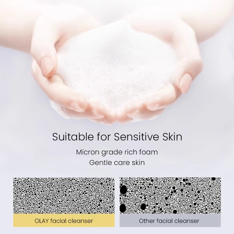 OLAY Face Cleanser Dense Foam Gentle Skin Care with Amino Acid Deep Clean Skin - Clikcy