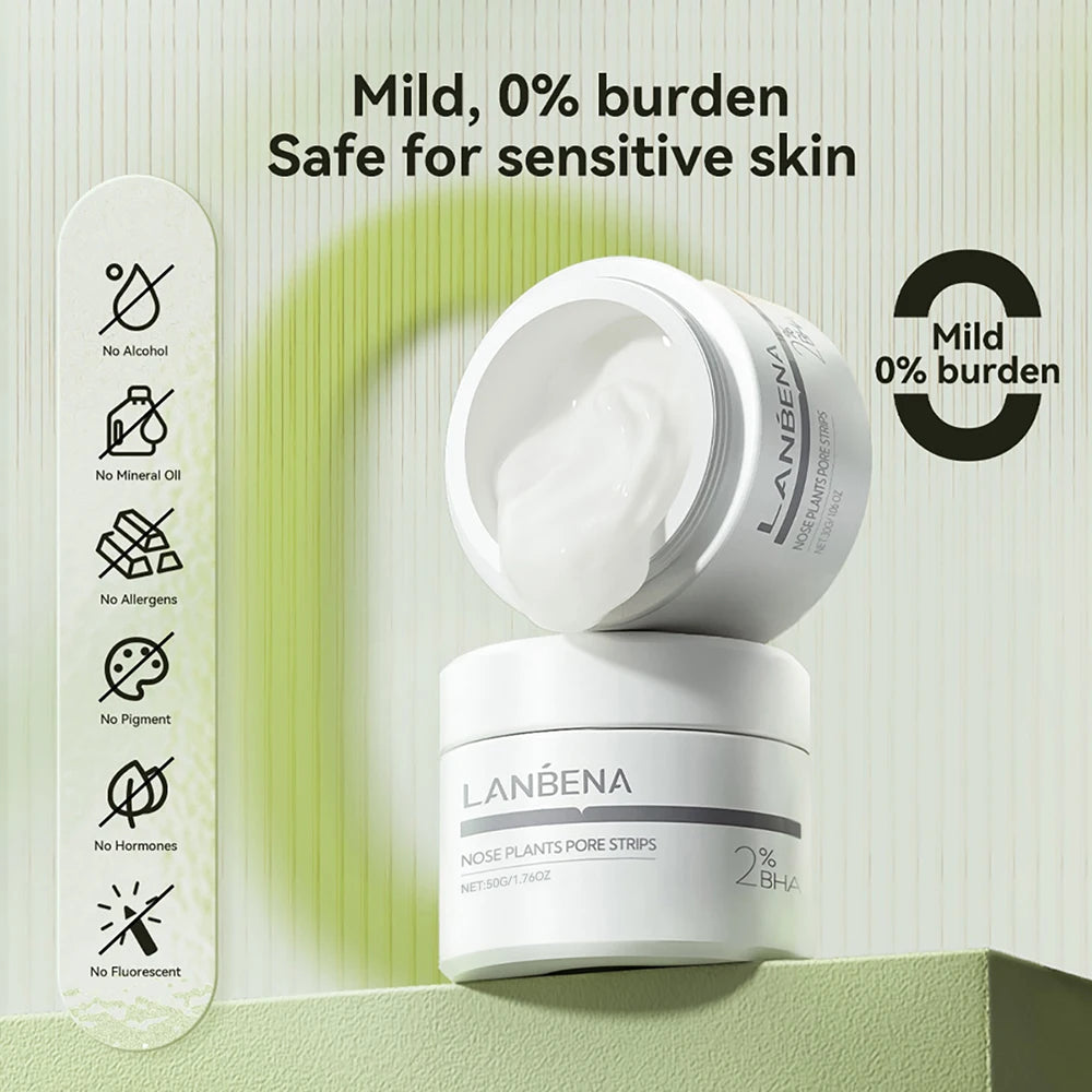 LANBENA New Style  Blackhead Remover Nose Mask Pore Strip Black Mask Peeling  Black Deep Cleansing Skin Care Beauty Health - Clikcy