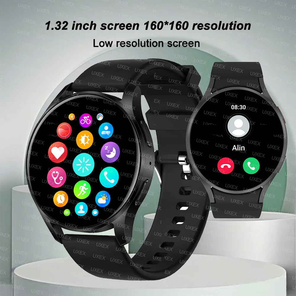 2025 New Business Smartwatch Men 1.32" inch Bluetooth Call Fitness Tracker Smart Wearable Women Wireless Call Watch Android IOS - Clikcy