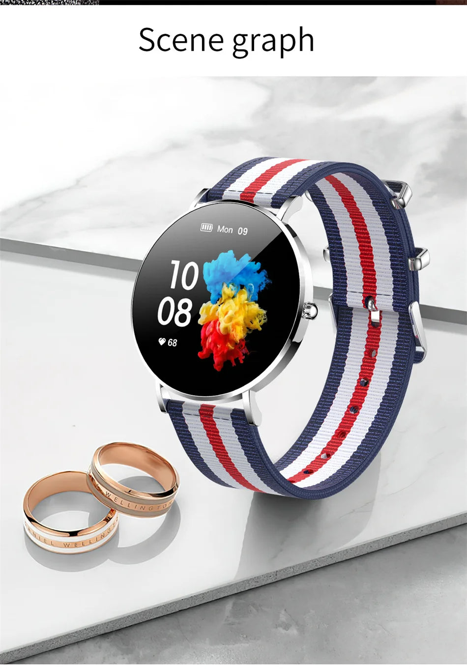 LIGE Ultra Thin Smart Watch Women AMOLED 360*360HD Screen Fashion Ladies Smartbracelet Call Reminder Men Waterproof Smartwatches - Clikcy