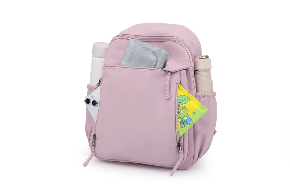 Waterproof Nylon Backpack Women Casual Simple Daypack Large Capacity Schoolbag for Girls Lightweight Back Pack Ladies Travel Bag - Clikcy