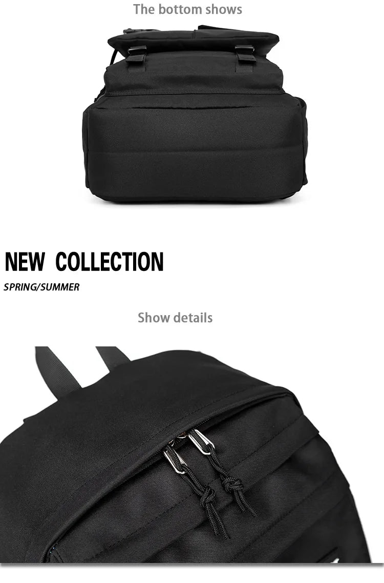 Japanese Style Oxford Backpacks Men Large-capacity Outdoor Men's Backpacks Multiple Pockets Travel Back Bag Students Schoolbags - Clikcy