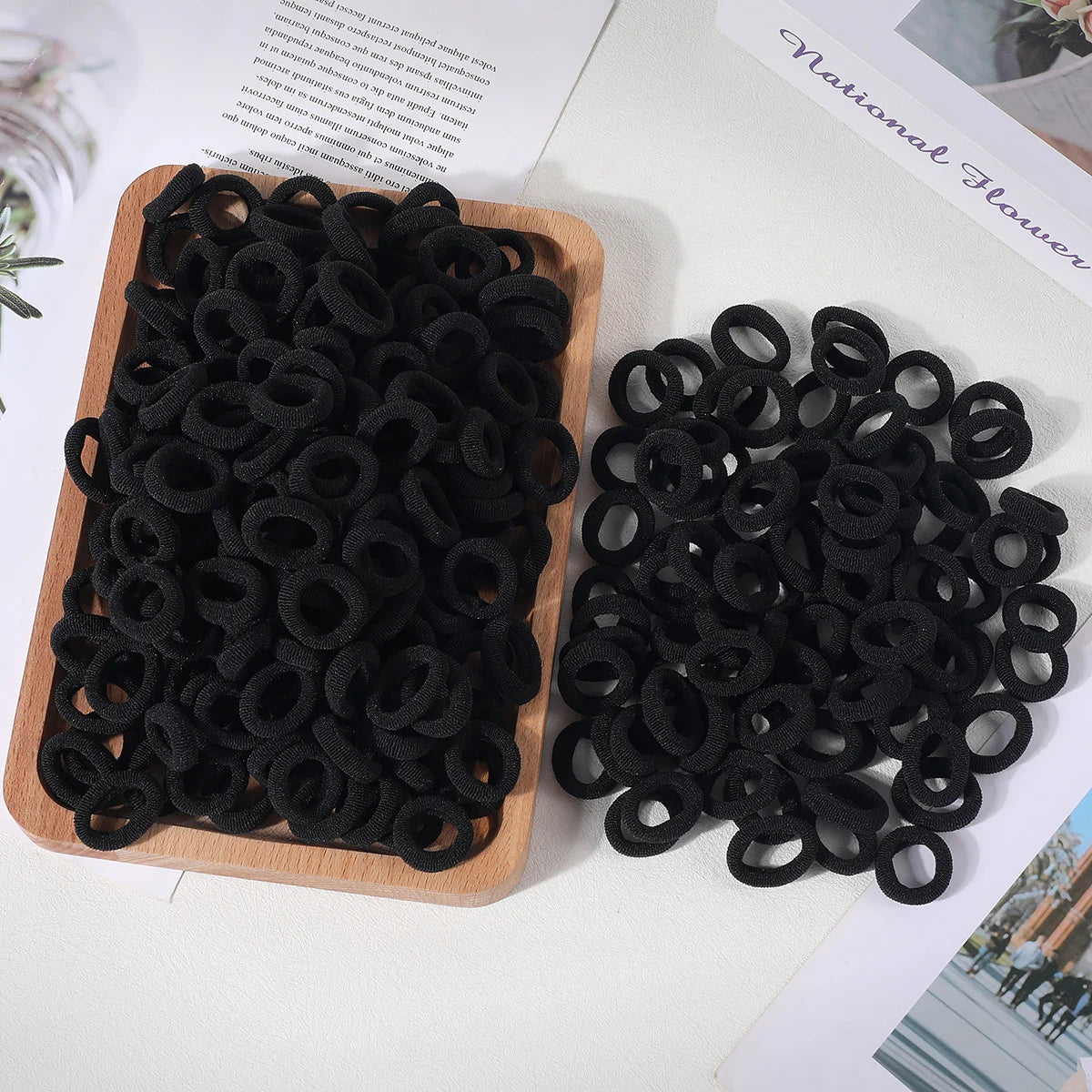 100/300Pcs Children Elastic Hair Bands Girls Rubber Band Kids Sweet Scrunchie Hair Ties Baby Headband Kids Hair Accessories - Clikcy