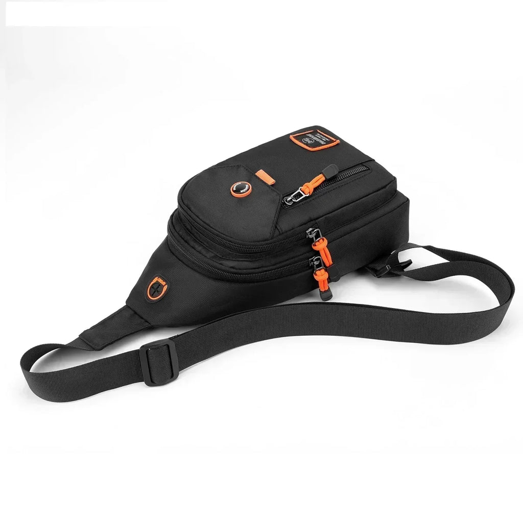 Mens Adventure Sling Backpack - Spacious Rugged for Outdoor Sports Hiking and Travel - Versatile Chest Bag with Multiple Pockets - Clikcy