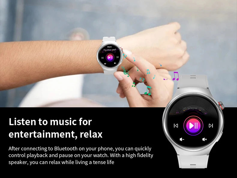 2025 New Smart Watch Men For Huawei Watch 4 Pro 360*360 HD Screen Heart rate Bluetooth Call Health Monitoring Sports Smartwatch - Clikcy