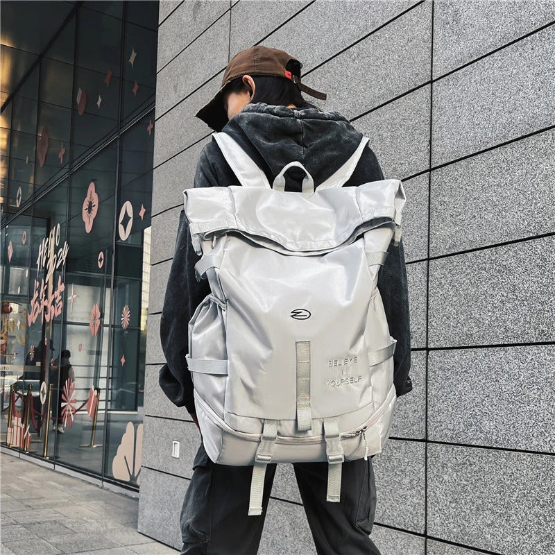 High Street Backpack for Men Women New Streetwear Bags Fashion Backpack Outdoor Leisure Unisex Couple Large Capacity Backpacks - Clikcy