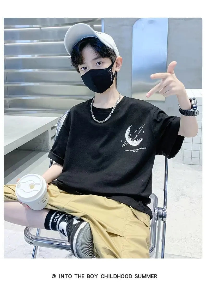 Kids Clothes Clothing For Boys T Shirts Boy Child Tee Shirt Children's T-shirts Summer  Short T-shirt Tops - Clikcy