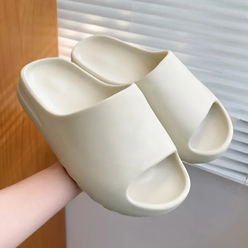 Unisex House Shoes Non-Slip thick Soft Platform Slide Sandals for Women Men Indoor Outdoor Shower Bathroom Slipper for Adult - Clikcy