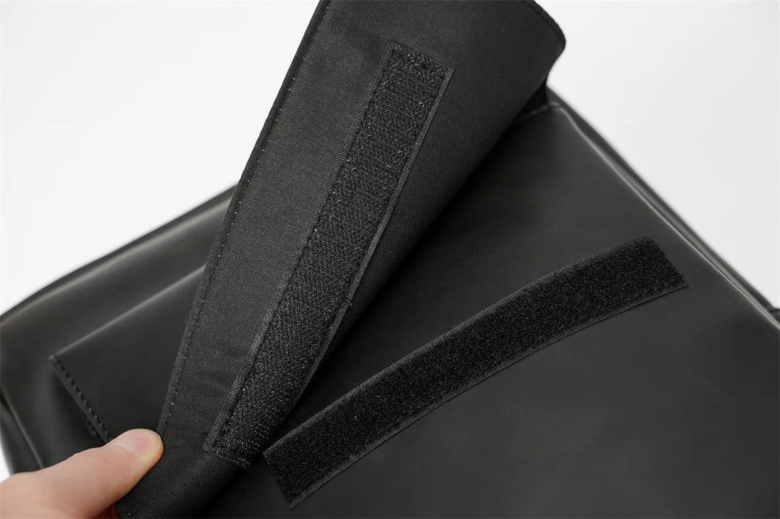 Retro Fashion Laptop Backpack Men Korean Style Flap Men's Backpacks High Quality PU Leather Travel Back Bag Student Schoolbags - Clikcy