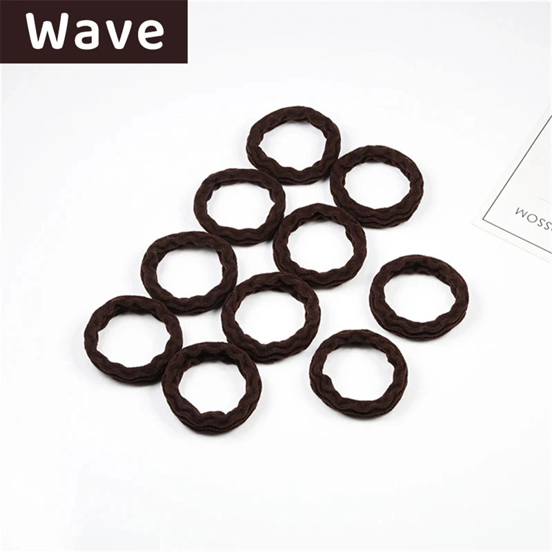 10PCS Women Girls Simple Basic Elastic Hair Bands Ties Scrunchie Ponytail Holder Rubber Bands Fashion Headband Hair Accessories - Clikcy