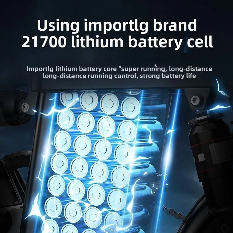 Aluminum alloy electric bicycle, ultra lightweight, portable, compact, foldable, lithium battery electric bike - Clikcy