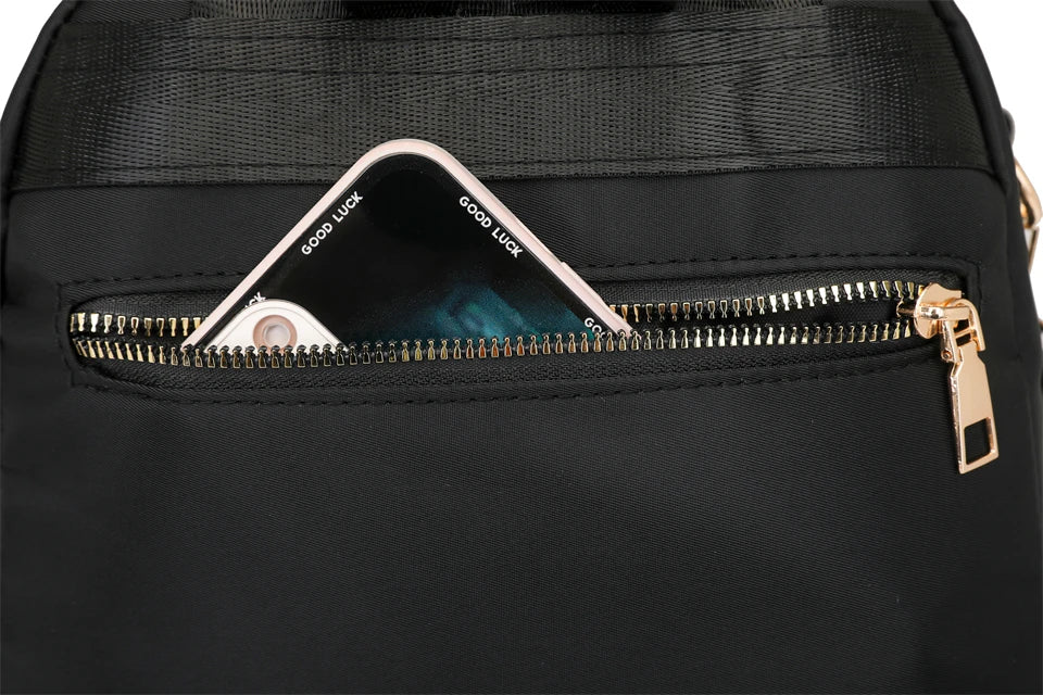 Simple Modern Backpack Women Waterproof Nylon Daypack Large Capacity School Bag Student Lightweight Back Pack Ladies Travel Bags