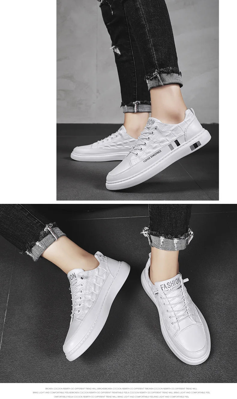 Men's Flats Shoes Luxury Men's Sneakers Spring Autumn 2024 Outdoor Sport Shoes for Men Fashion Vulcanized Shoe Tenis Para Hombre - Clikcy