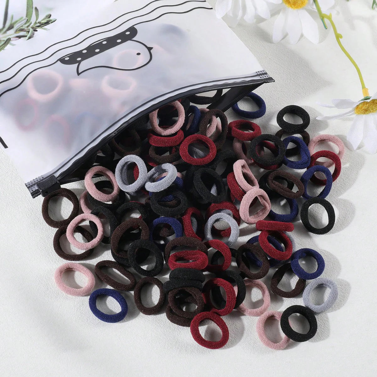 100/300Pcs Children Elastic Hair Bands Girls Rubber Band Kids Sweet Scrunchie Hair Ties Baby Headband Kids Hair Accessories - Clikcy