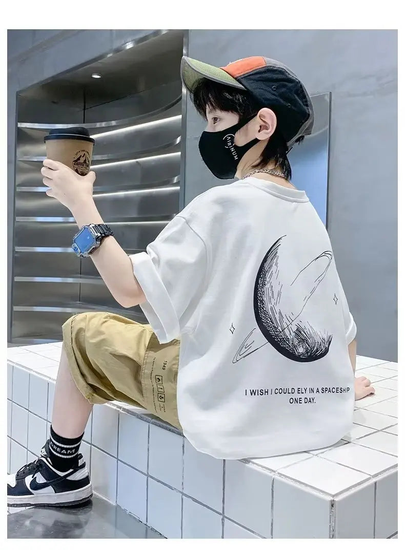 Kids Clothes Clothing For Boys T Shirts Boy Child Tee Shirt Children's T-shirts Summer  Short T-shirt Tops - Clikcy