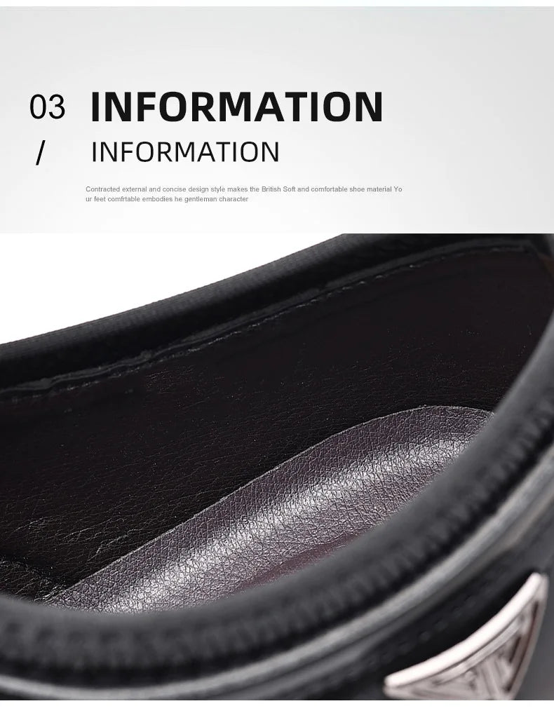 New Business Casual Shoes for Men Lace Up Formal Shoes for Male Black Leather Oxfords Plus Size Wedding Party Office Dress Shoes