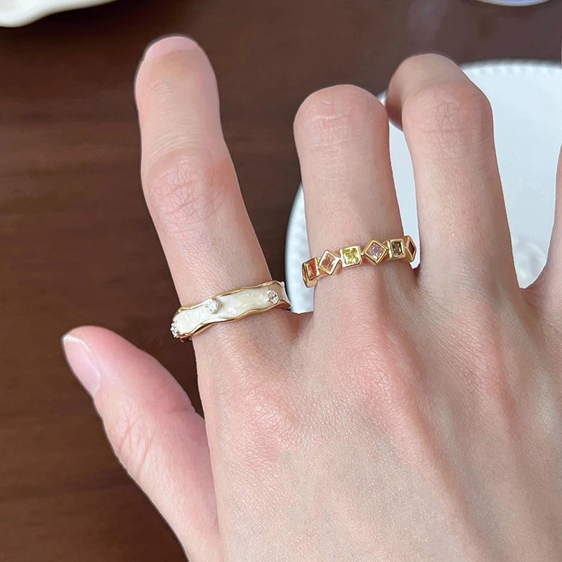 Pearl Ring Female Minority Design Advanced Sense Fashion Personality Adjustable Beimu Vintage Index Finger Ring Jewelry Gift - Clikcy