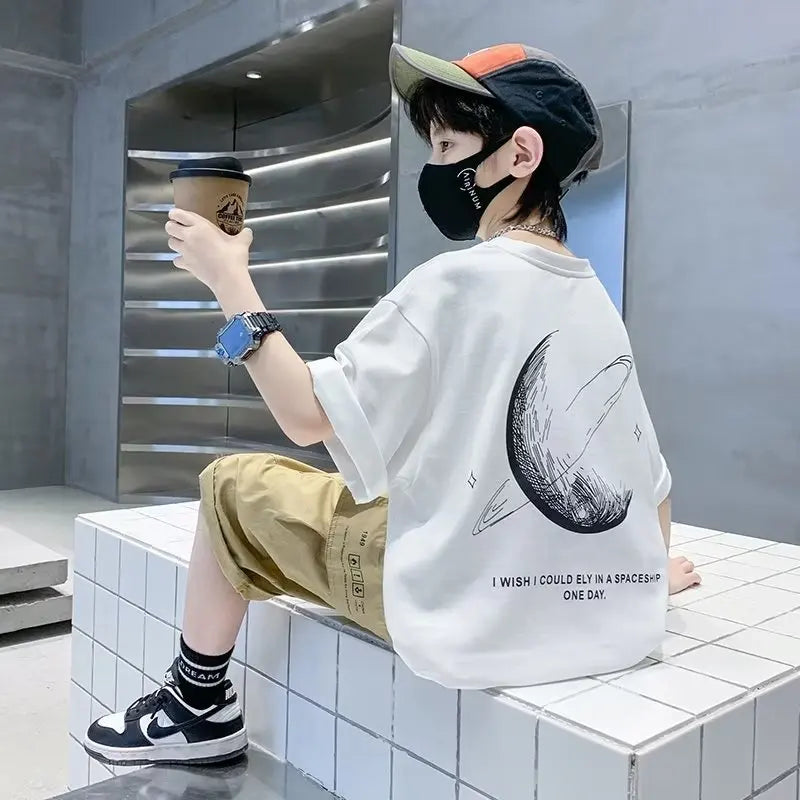 Kids Clothes Clothing For Boys T Shirts Boy Child Tee Shirt Children's T-shirts Summer  Short T-shirt Tops - Clikcy