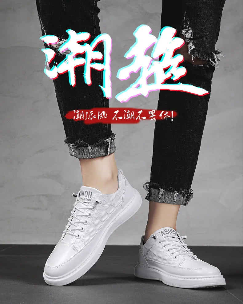 Men's Flats Shoes Luxury Men's Sneakers Spring Autumn 2024 Outdoor Sport Shoes for Men Fashion Vulcanized Shoe Tenis Para Hombre - Clikcy