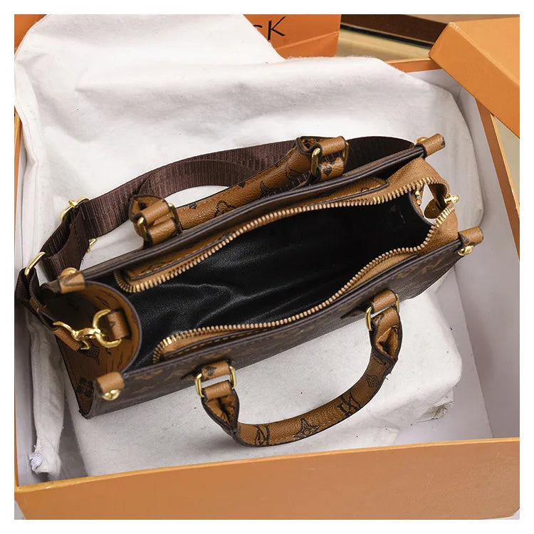 New Women bag Shoulder bag Handbag for women 2025 Crossbody bag pattern PU Portable bucket bag ladies messenger bag - Clikcy