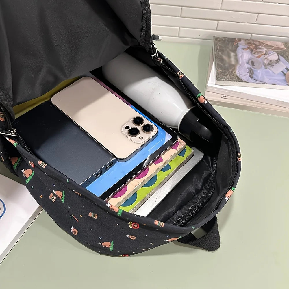 Instagram Cute Cartoon Printed Backpack Harajuku Ulzzang Japanese Soft Girl Bag Girl Backpack - Clikcy