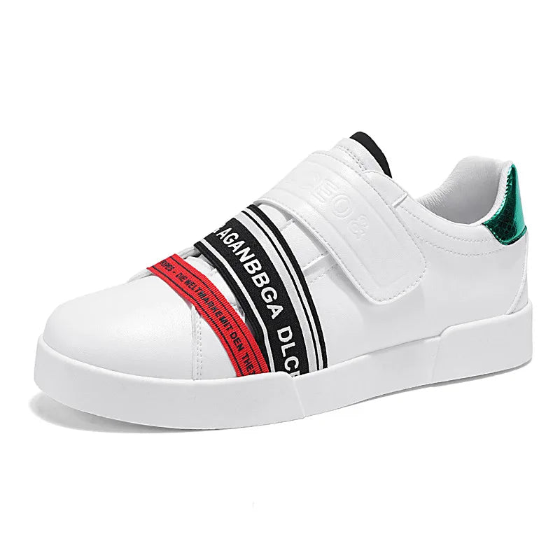 New Spring Trendy Sneakers Men Low Cut Leather Men’s Skateboard Shoes Comfy Platform Vulcanize Shoes For Men zapatos para hombre - Clikcy