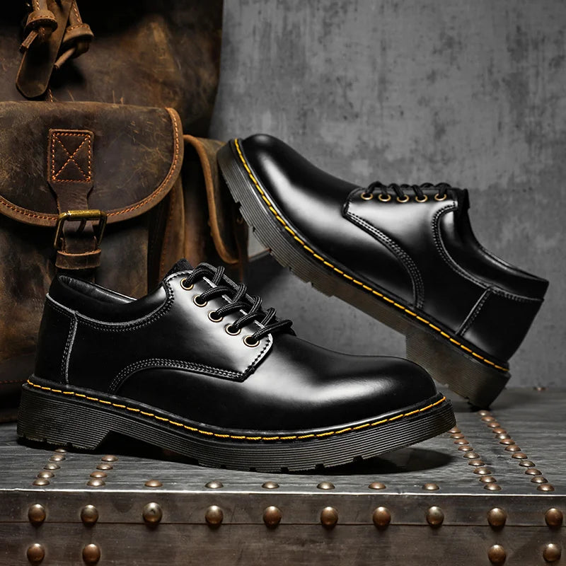 Autumn Classic Luxury Leather Shoes Men Casual Business Oxford Shoes Men Tooling Shoes Men Designer Black Formal Shoes For Men