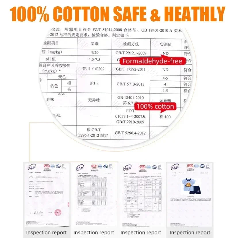 Kids Clothes Children's Sets Boys Girl T-shirt Shorts 2PCS Summer Cotton Short sleeve Baby Children Clothing Toddler Suit - Clikcy