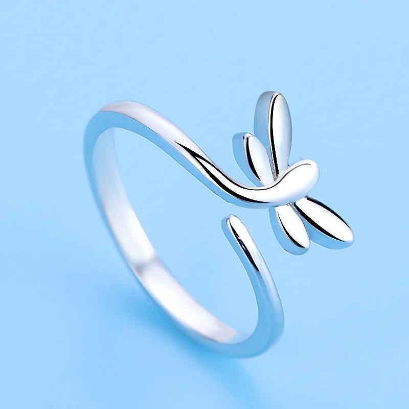 Hot 925 Sterling Silver Ring AAA Zircon Adjustable Simplicity Fashion Exquisite Women Jewelry Accessories Wedding Party Gift - Clikcy