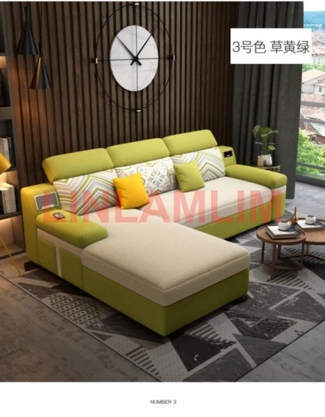 Tech Smart Sofa Bed Fabric Functional Sleeper Couch Convertible Sofas Bed Big Sofas Cama Nordic Salon with Bluetooth Audio,USB C - Clikcy