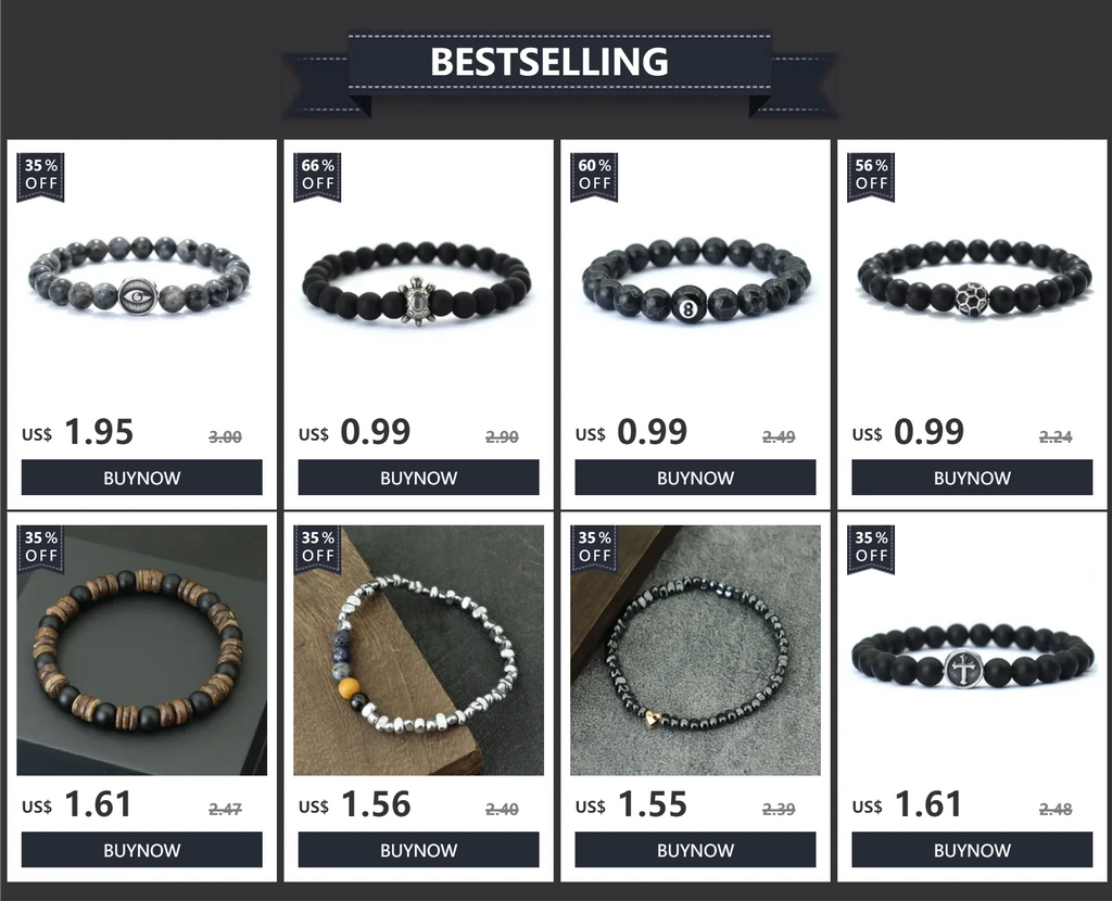 Simple Style Genuine Natural Stone Bracelet For Men Viking Pirate Compass Braclet Tiger Eyes Strand Braslet Leisure Accessories - Clikcy