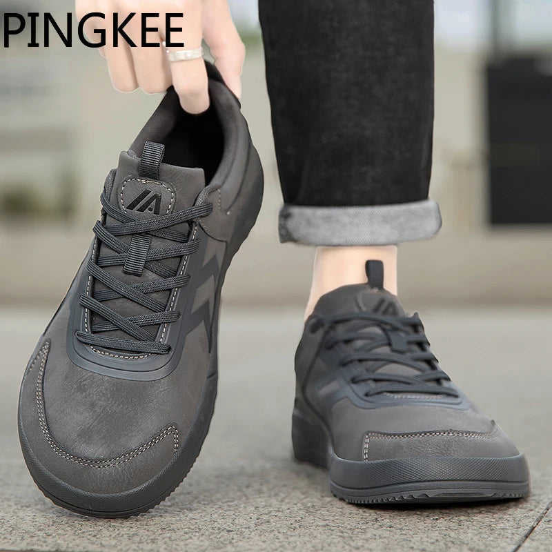 PINGKEE VENOCON Minimalist Wide ToeBox Feet Barefoot Athletic Winter Casual Shoes Men Women Sneakers Footwear Boots For Man - Clikcy